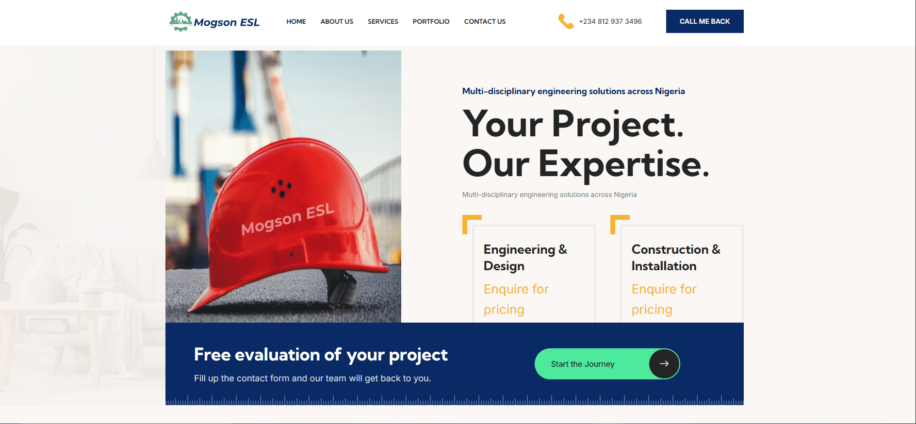 Mogson Engineering website