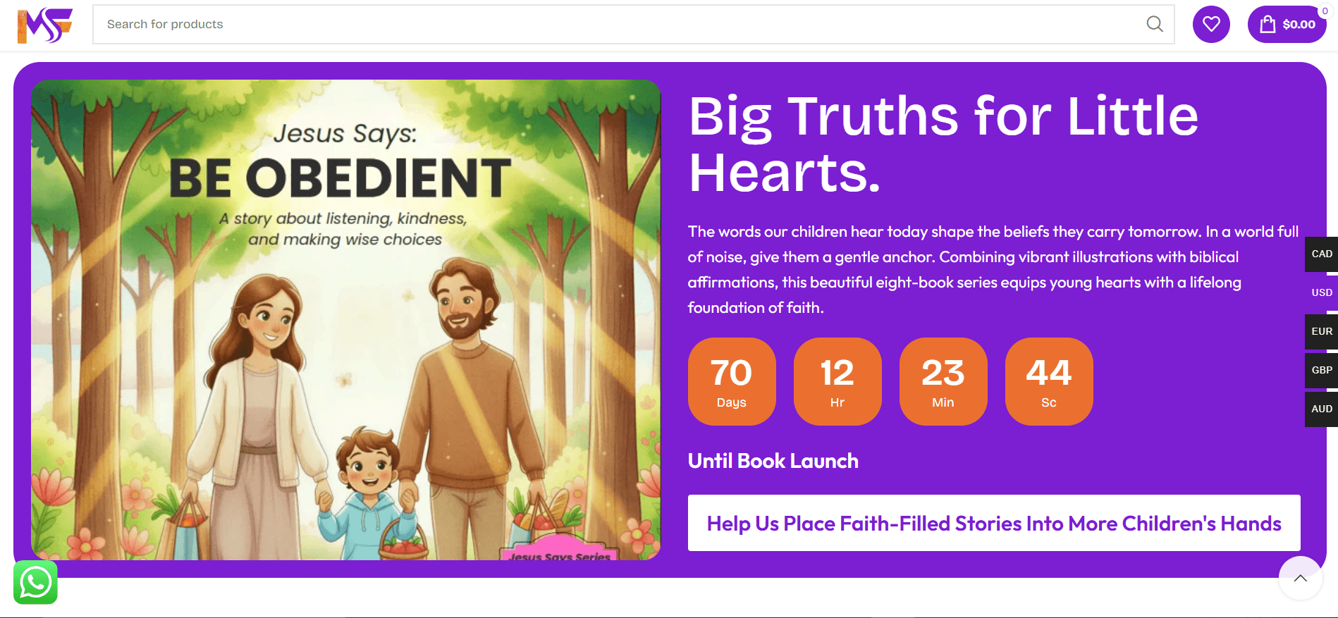 MyFav School Bookshop website